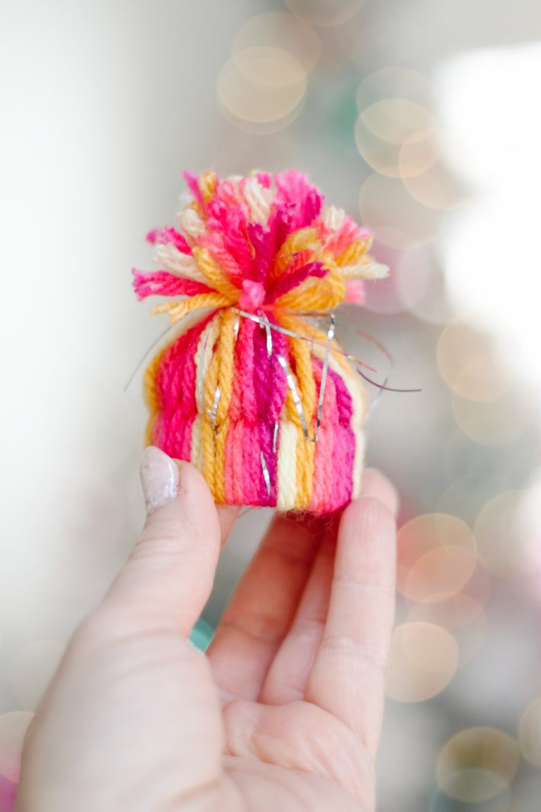 The Cutest Diy Yarn Hat Ornaments Modern Glam