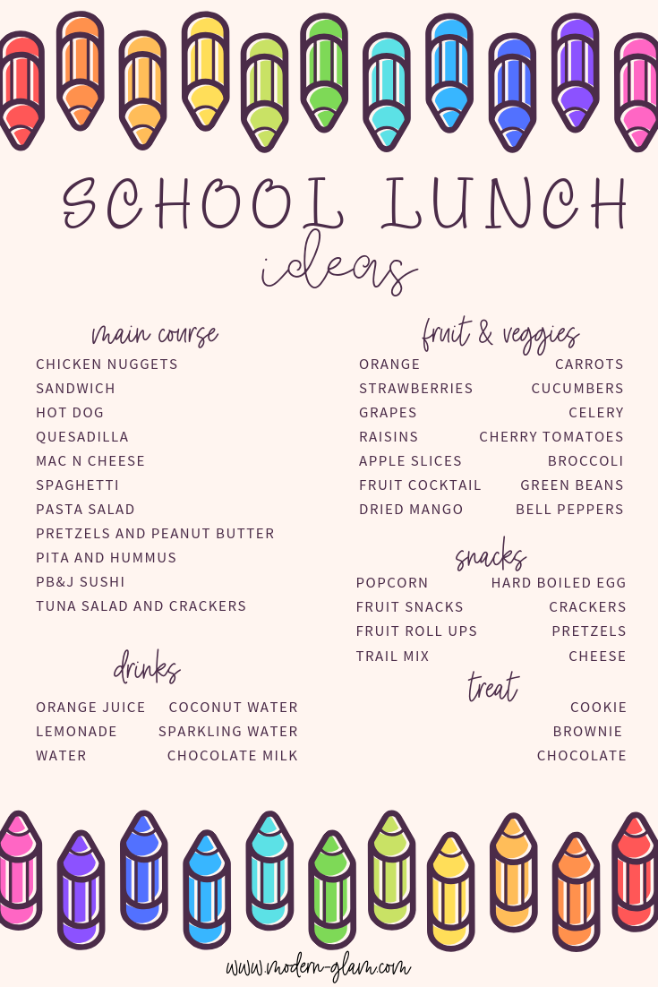 Back to School Hot Lunch Ideas
