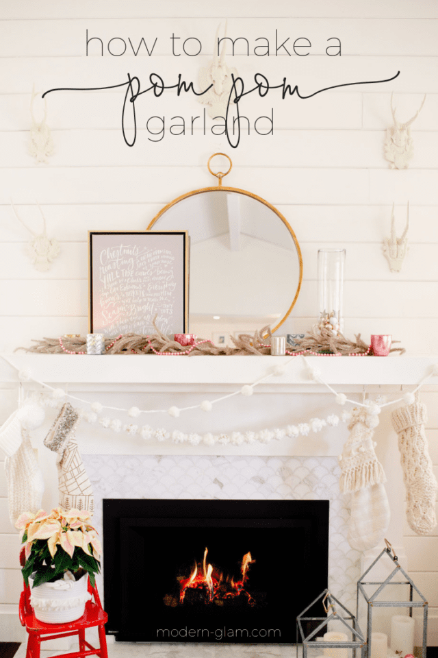 How To Make A Pom Pom Garland - Modern Glam