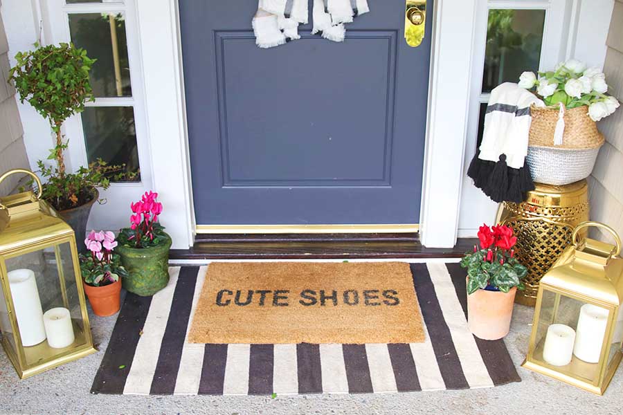 Layered Door Mats - How To Mix and Match - Inspiration For Moms