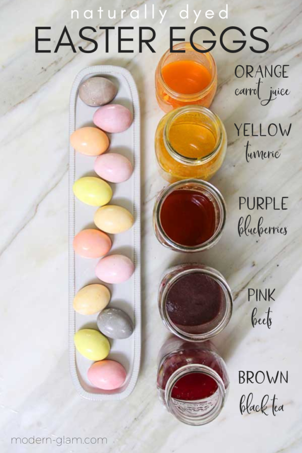 How To Dye Easter Eggs Naturally Modern Glam DIY