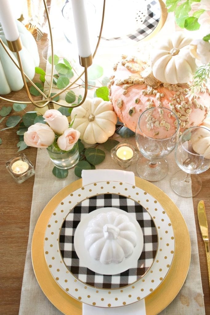 12 Simple Fall Table Ideas - Modern Glam - Entertaining