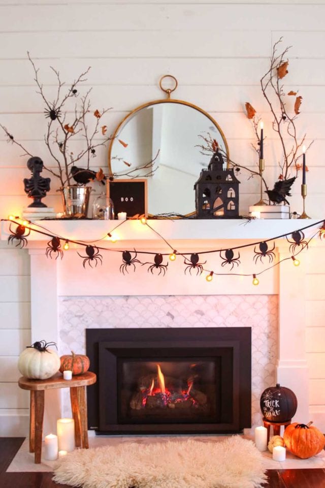 Modern Farmhouse Halloween Home Tour - Modern Glam - Holidays