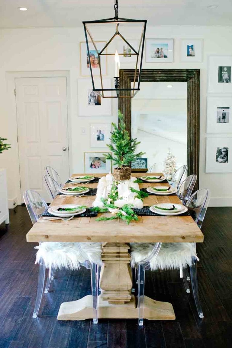 Modern Farmhouse Christmas Table - Tips for Creating a Holiday Table