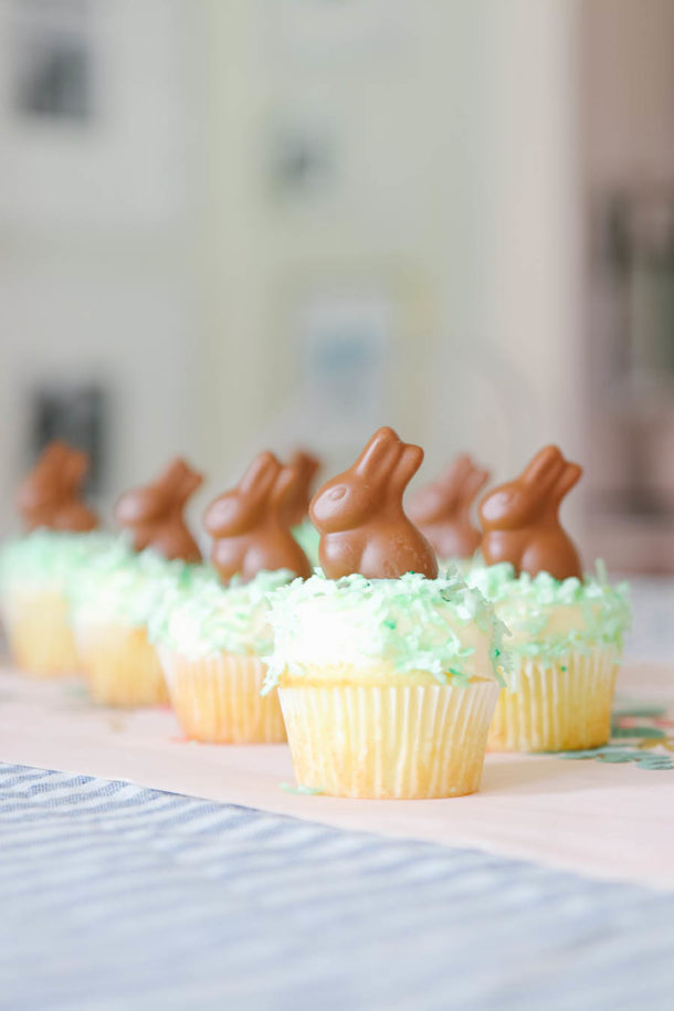 Chocolate Bunny Cupcakes for Easter Modern Glam