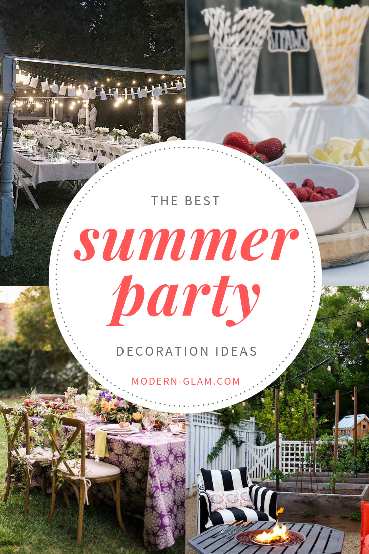 12 Perfect Summer Party Decoration Ideas - Modern Glam