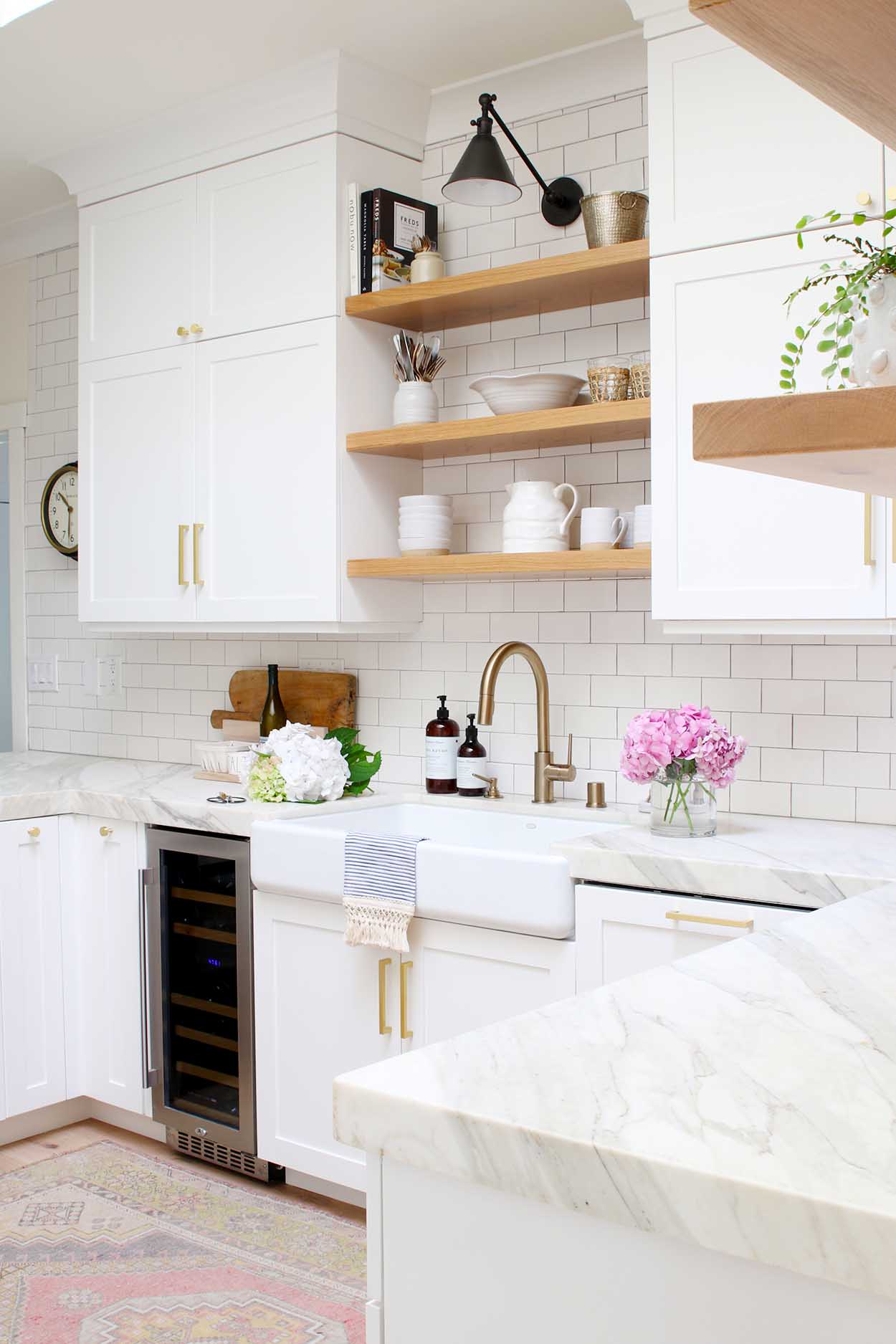 Our Timeless White and Gold Kitchen Reveal