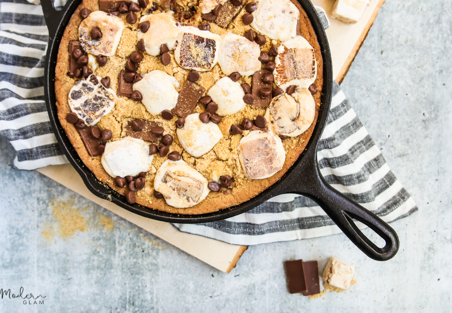 Coffee-Bourbon Skillet Cookie - Southern Cast Iron