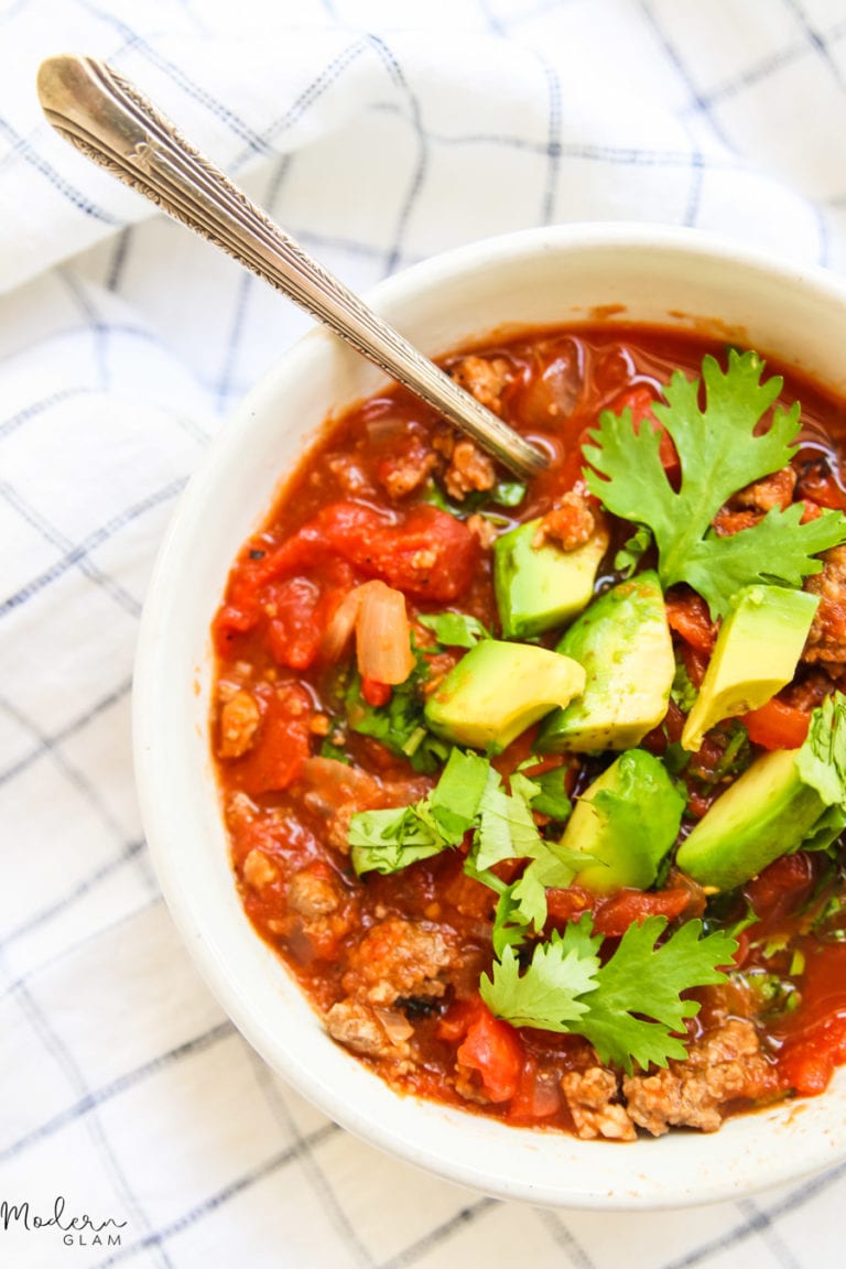 Easy Paleo Chili Slow Cooker Weeknight Dinner Modern Glam