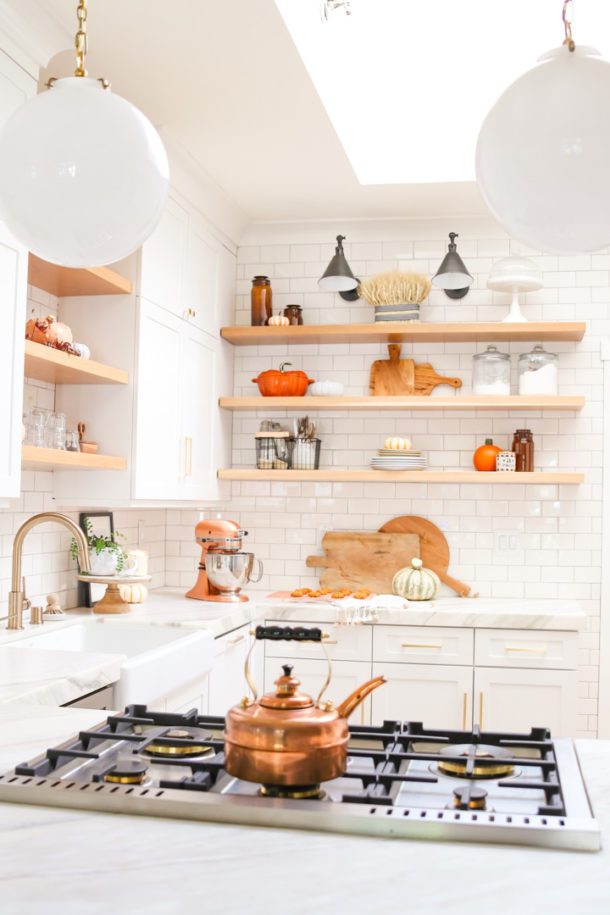 My Cozy Fall Kitchen Home Tour - Modern Glam - Interiors