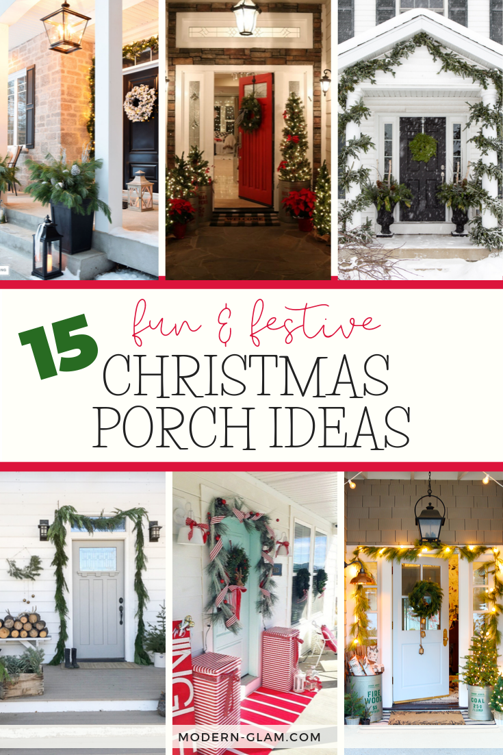 15 Festive & Fun Christmas Porch Ideas | A Blissful Nest