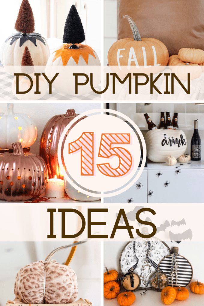 15 Creative Pumpkin Decorating Ideas - Modern Glam - DIY