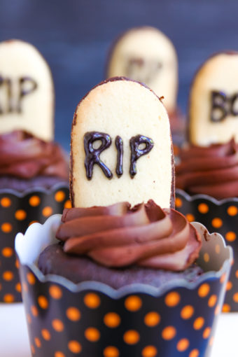 tombstone cupcakes for halloween