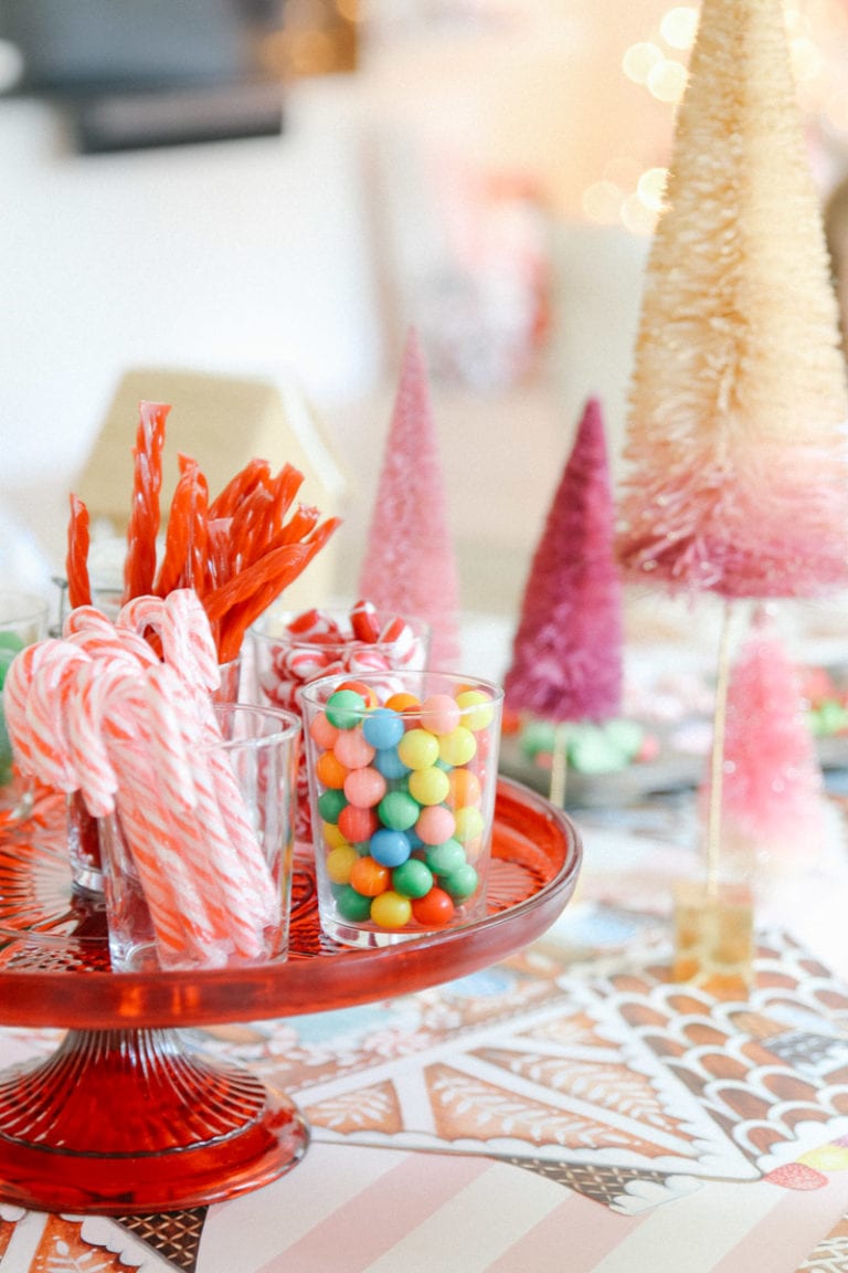 Gingerbread House Decorating Party for Kids - Modern Glam