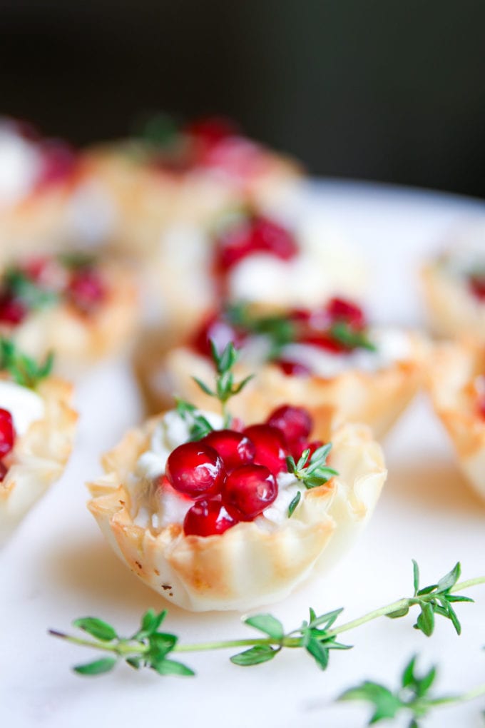 Easy Holiday Appetizer - Baked Goat Cheese Bites - Modern Glam