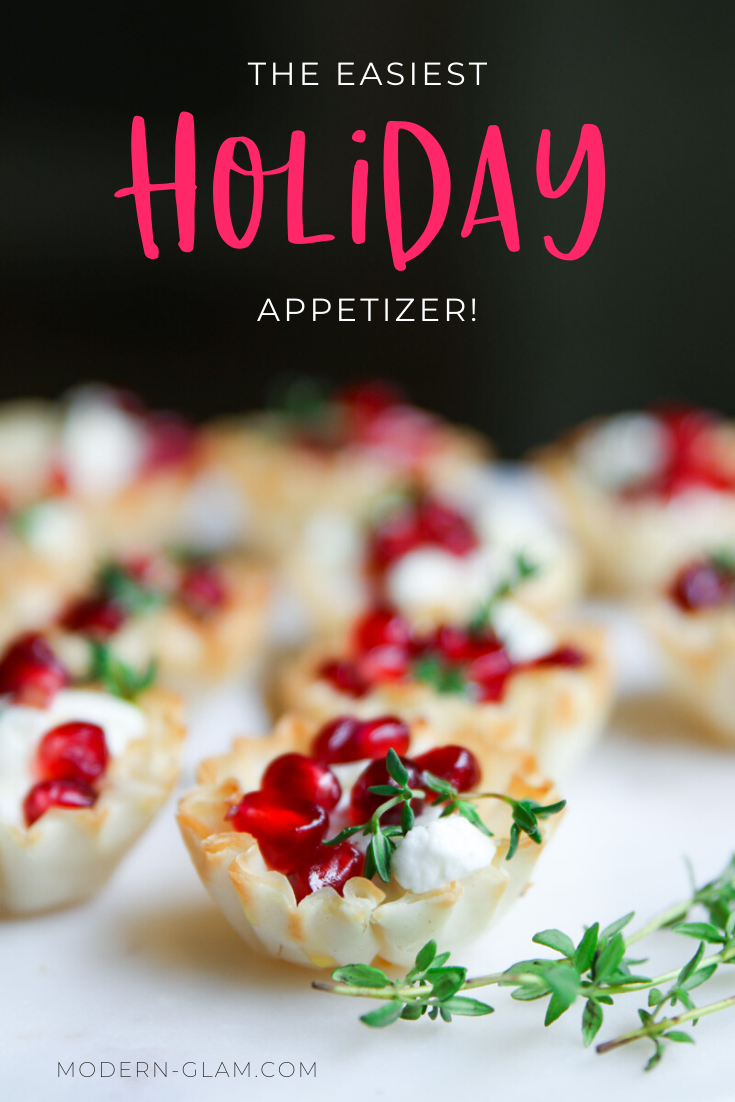 Easy Puff Pastry Appetizer with Goat Cheese - Modern Glam