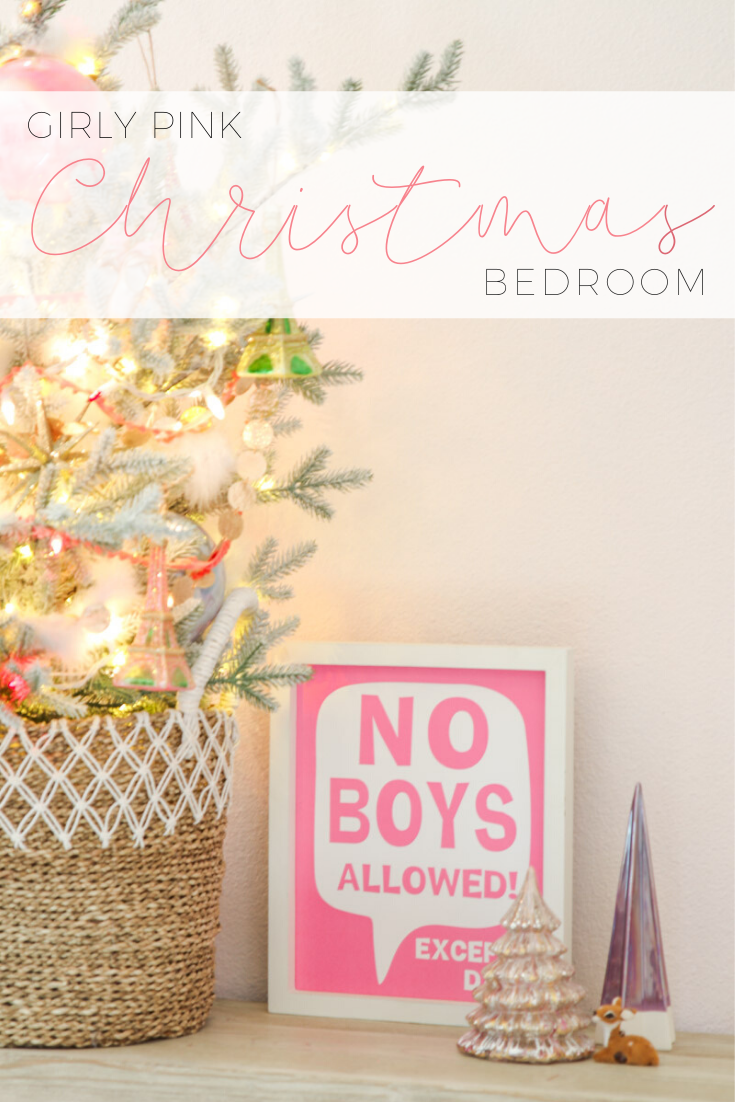 A Girly Pink Christmas Bedroom - Modern Glam - Holidays