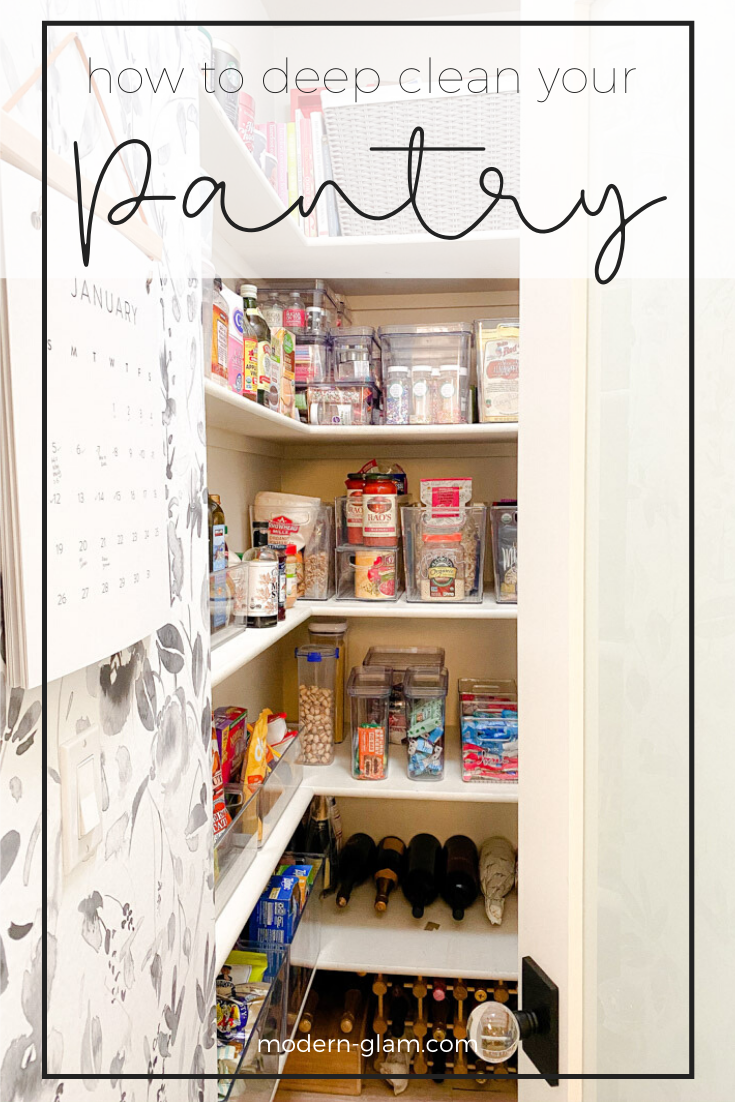 Pantry Cleaning Checklist and 6 Step Guide - Modern Glam