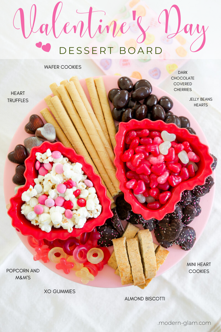 Valentine's Day Dessert Board - Modern Glam - Holidays