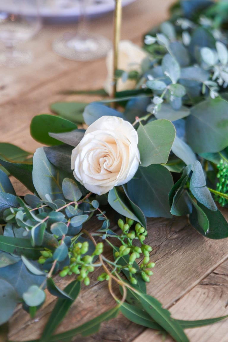 DIY Eucalyptus Garland - Easy Spring Centerpiece - Modern Glam