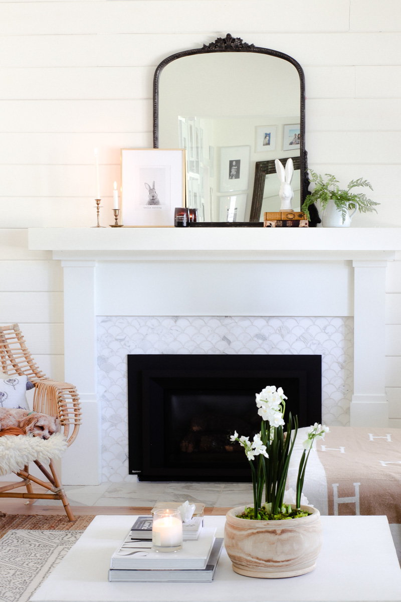 How To Decorate Your Mantel For Spring - The Easy Way! - Modern Glam
