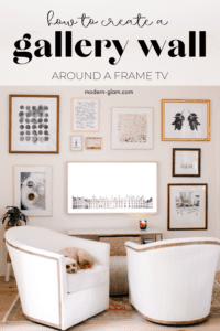How To Create A Gallery Wall - Modern Glam - DIY