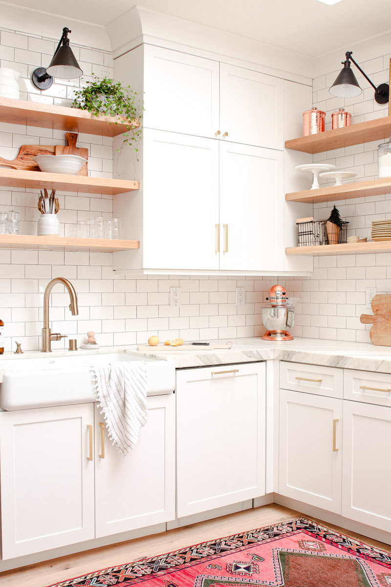 How to Style Kitchen Open Shelves - Lemon Thistle