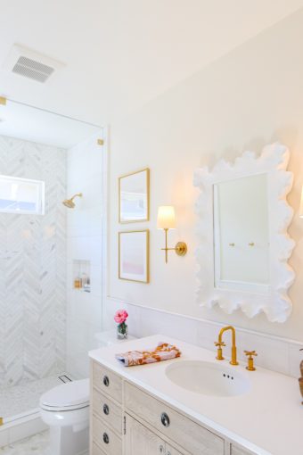Marble Bathroom Remodel Reveal - Modern Glam