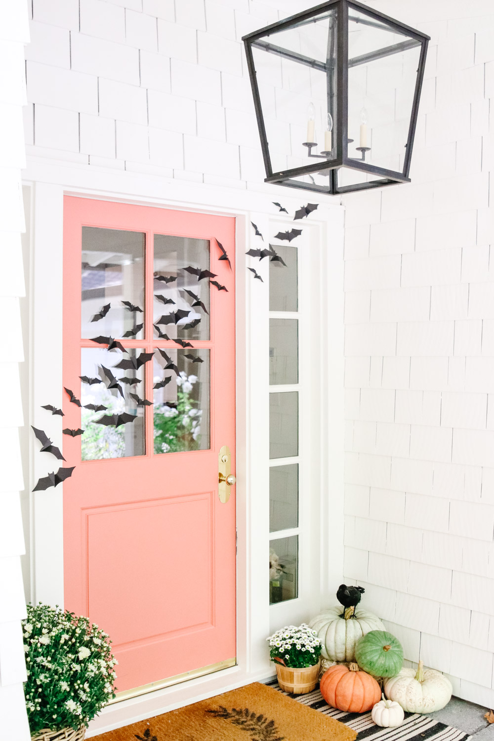 Flying Bats Halloween Front Porch Decor - Modern Glam