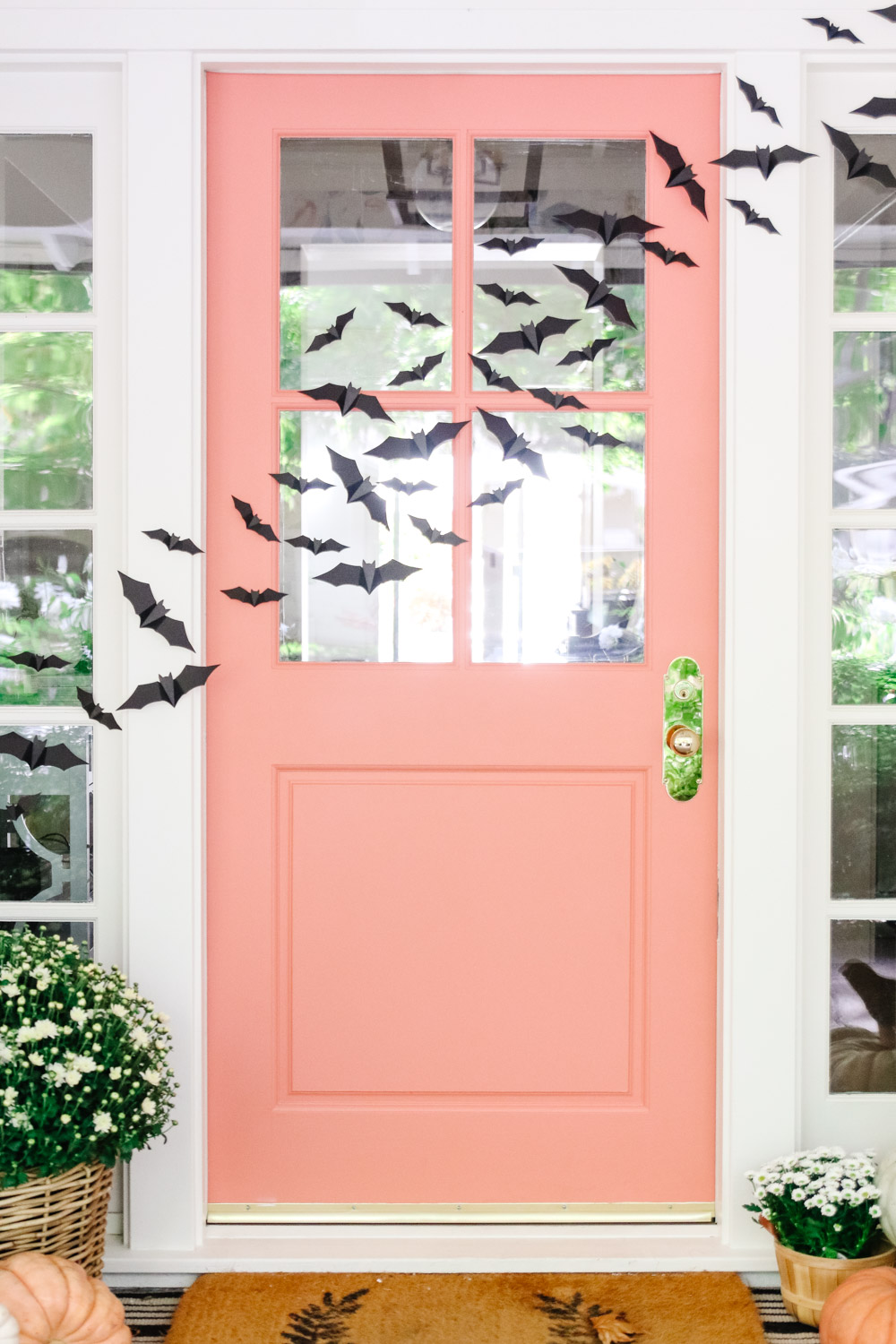 Flying Bats Halloween Front Porch Decor - Modern Glam