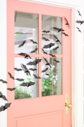 Flying Bats Halloween Front Porch Decor - Modern Glam