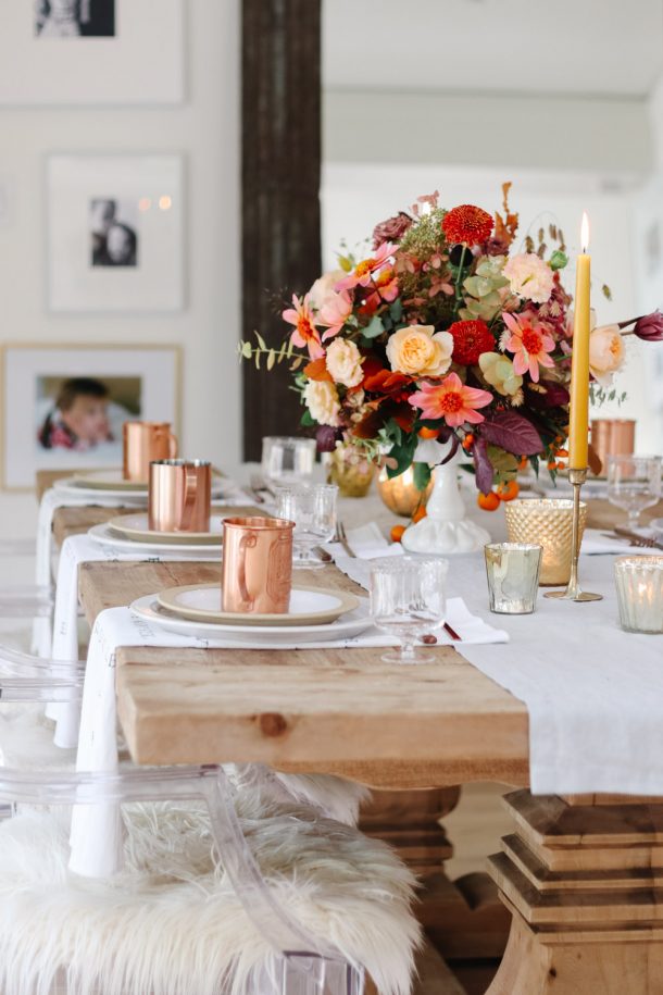 Simple Ideas For Your Thanksgiving Table - Modern Glam