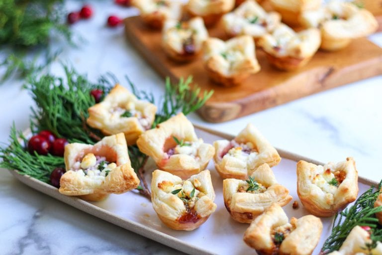 Easy Puff Pastry Appetizer with Goat Cheese - Modern Glam