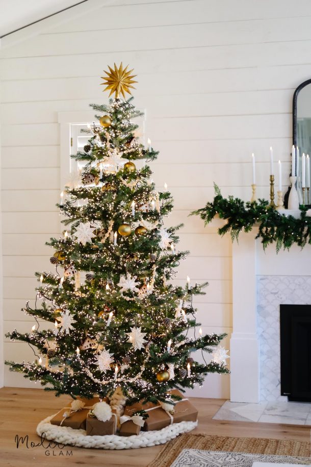 My Scandinavian Inspired Christmas Tree Modern Glam 2483