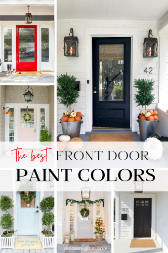 The Best Front Door Paint Colors - Modern Glam - Interiors