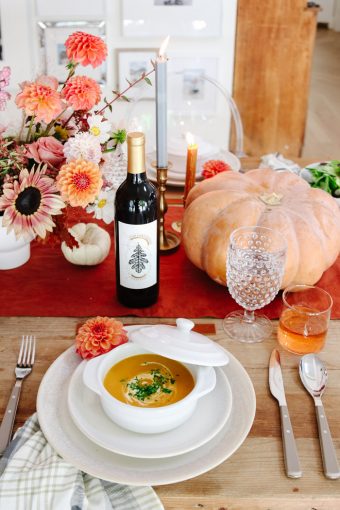 Fall Dinner Party Tablescape and Menu Ideas - Modern Glam