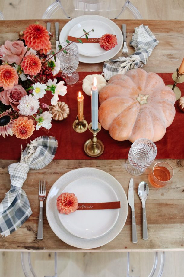 Fall Dinner Party Tablescape And Menu Ideas - Modern Glam