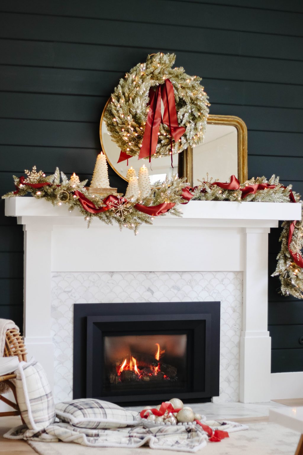 Faux Christmas Tree Decorating Tips With Martha.com - Modern Glam