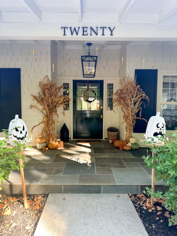 Scary Chic Halloween Front Porch - Modern Glam - Holidays