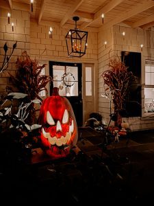 Scary Chic Halloween Front Porch - Modern Glam - Holidays